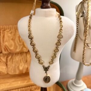 Gold Filled Necklace with Mother of Pearl